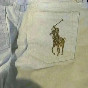 Polo Ralph Lauren Black Label 867 Rare  Jeans Sz 29 Embroidered Big Gold Pony